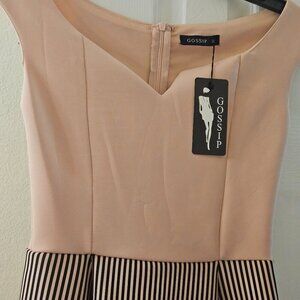 NWT Band of gypsies Skater Pin Up Dance vintage flare dress pink black Pink  S